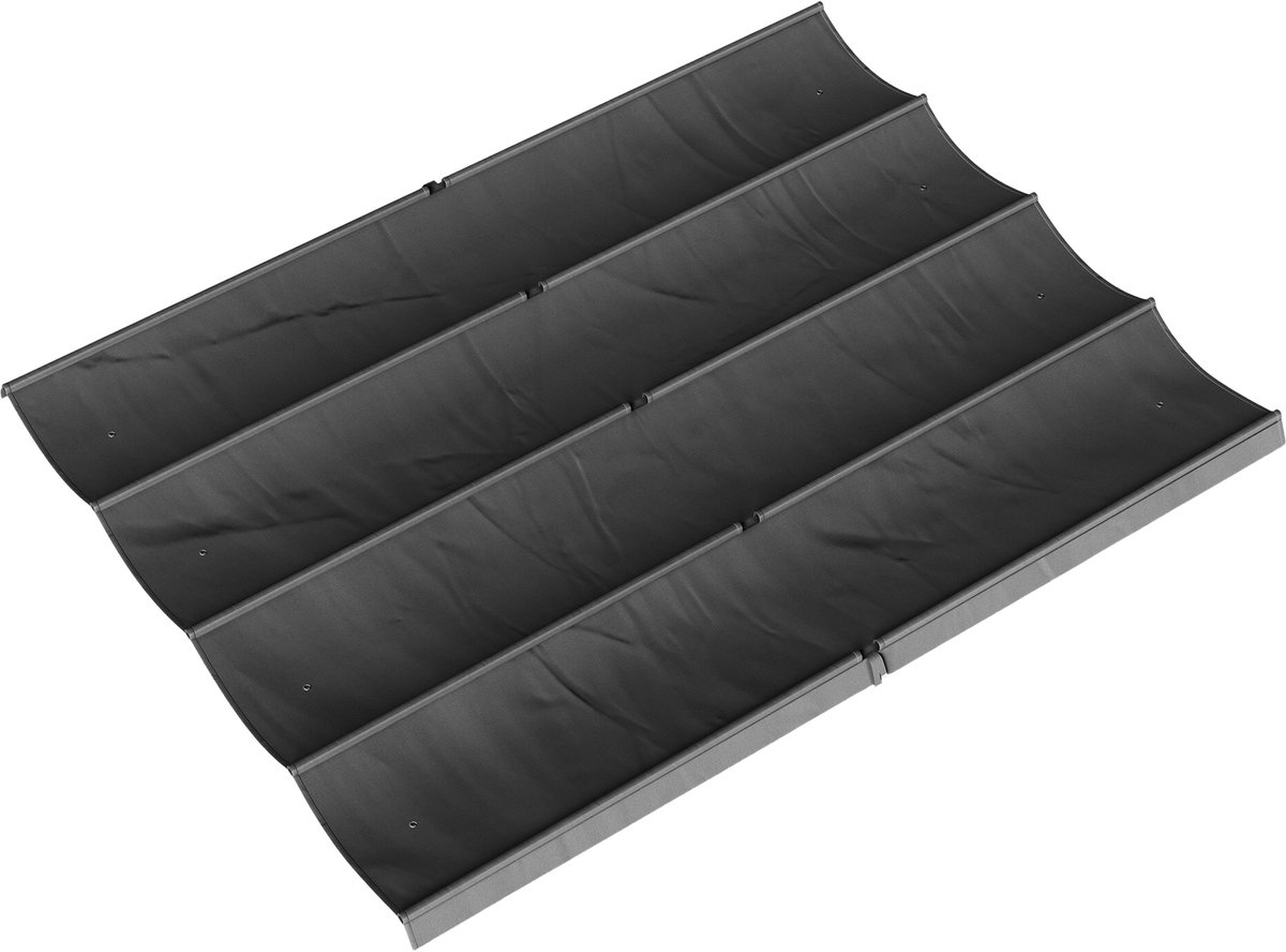 Vervangend luifeldoek voor Outsunny - Polyester - 392x350cm - Donkergrijs