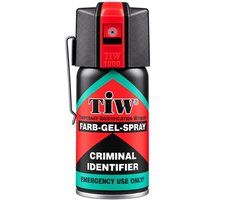 KH Security TIW Zelfverdedigingsspray 40ml Kleurgelspray – Markeerspray | Metalen Draag Clip & Rode Dop