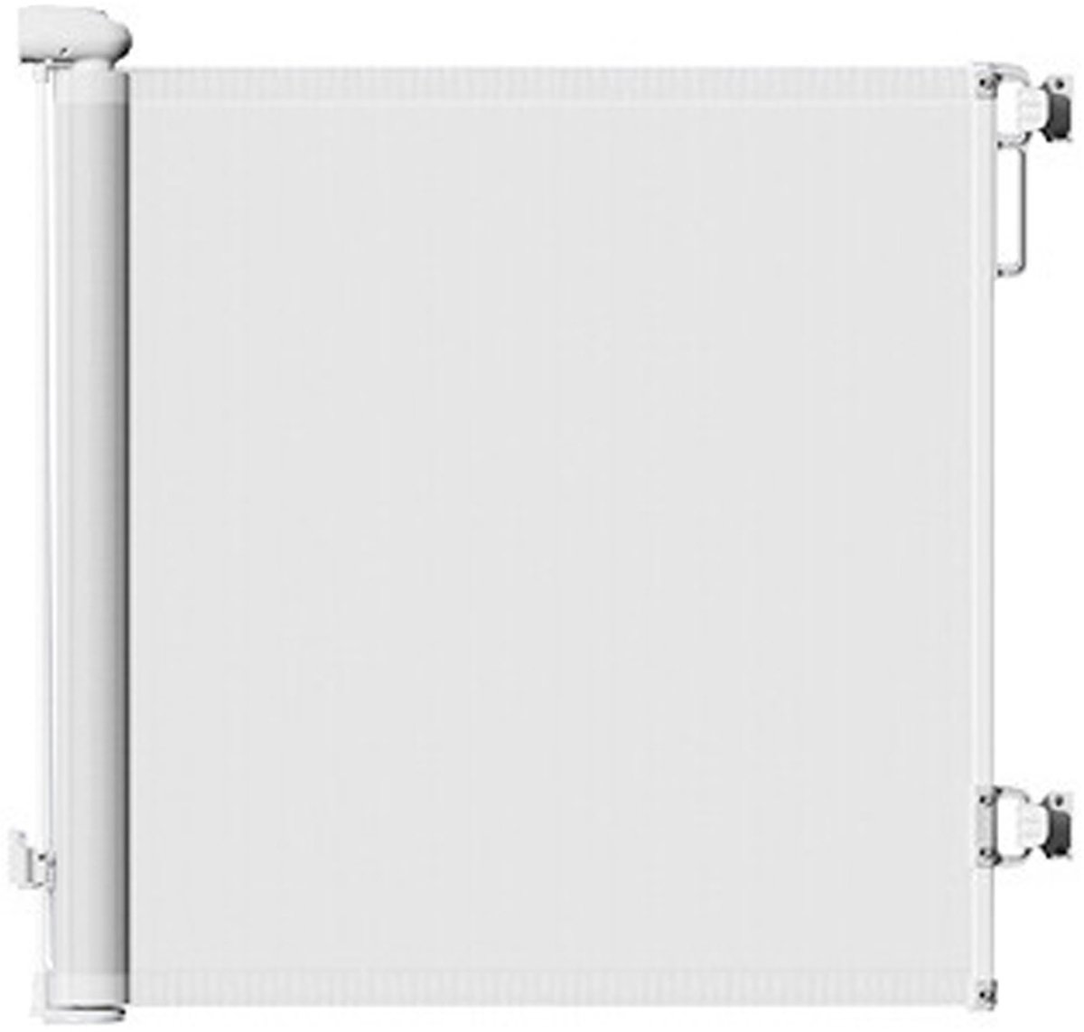 REDOM Uitschuifbaar Hondenhek 180 x 86 cm – Huisdierenhek – Hondenhek voor Deur en Trap – Ruimteverdeler – Mesh – Wit