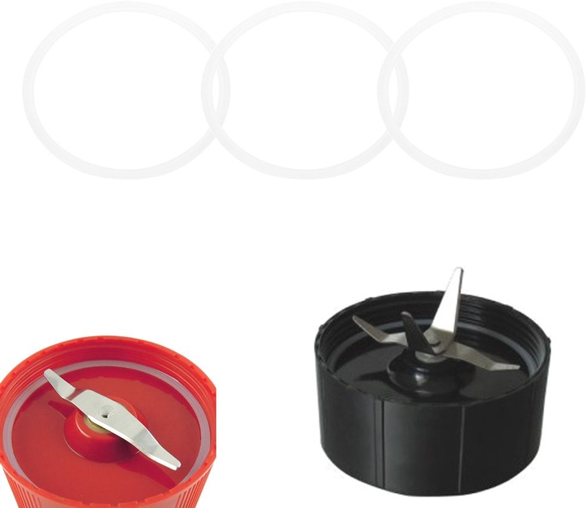 Solidchoice - 3 Stuks Rubber O-vormige Vervangende Afdichtringen voor Mixers