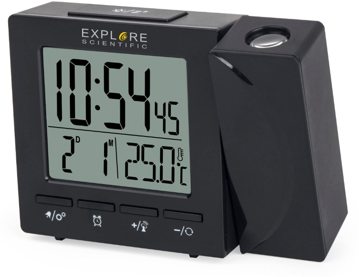 Solidchoice - Digitale Projectiewecker met Alarmfunctie