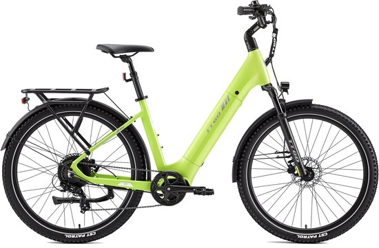 2026 TTGO 27.5×2.4 Inch Elektrische Fiets - 48V 15Ah Accu (720Wh) - ZOOM Gedempte Zadelpen - Actieradius tot 130 km - LCD Display - Shimano 7 Versnellingen - Hydraulische Schijfremmen - 70 Nm– Elektrische stadsfietsen - Groente — afbeelding 2