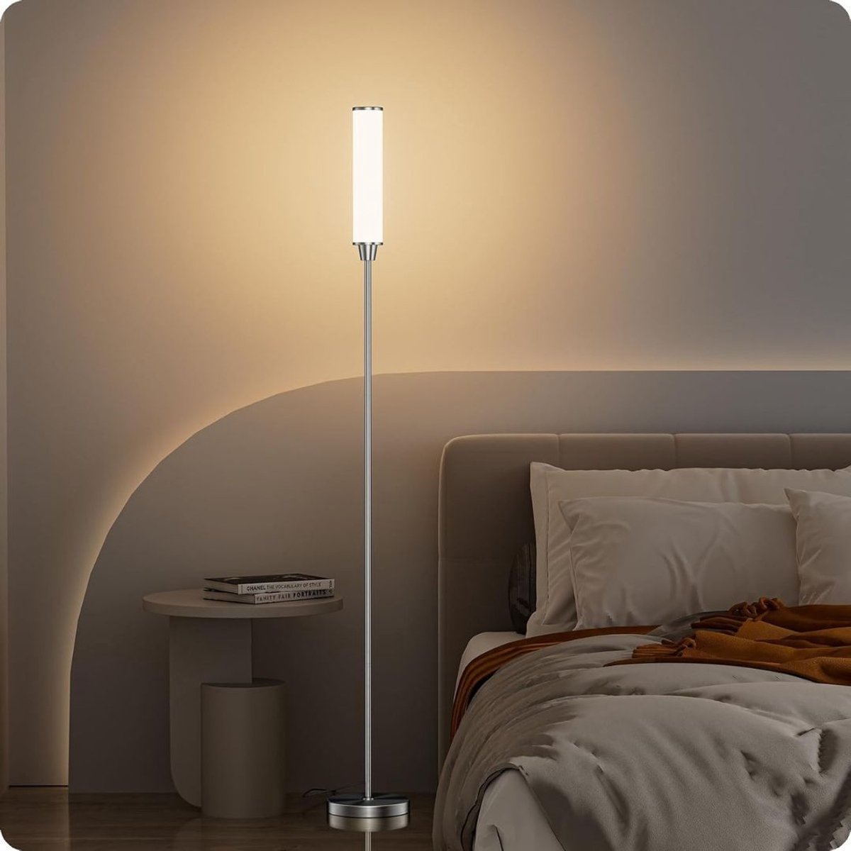 Zavio® Hoeklamp - Staande Lampen Woonkamer - Vloerlampen Woonkamer