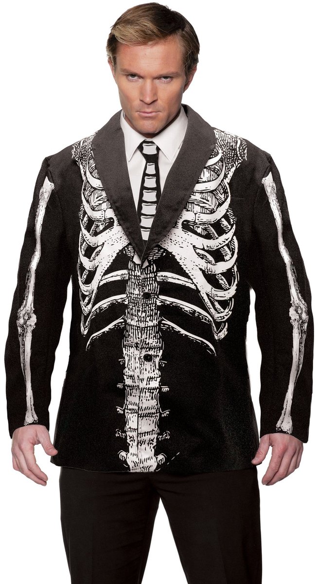 Skelet jasje - Halloween horrorkostuum
