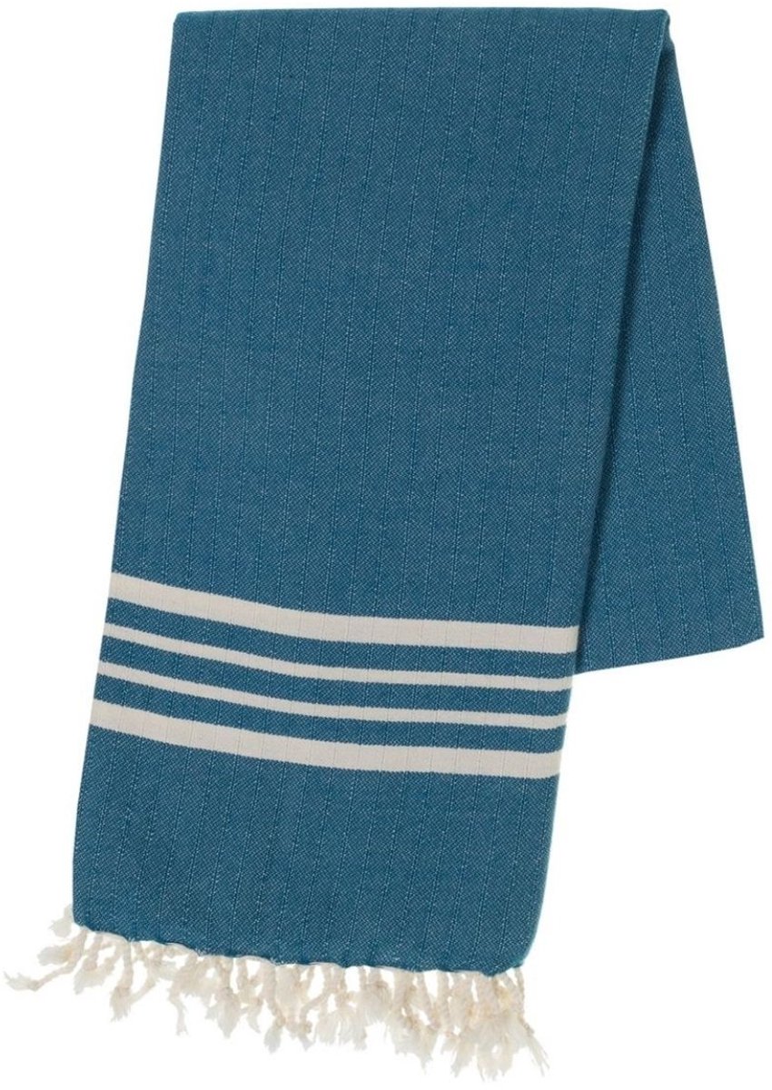 Hamamdoek XL Petrol Blue – Krem Sultan