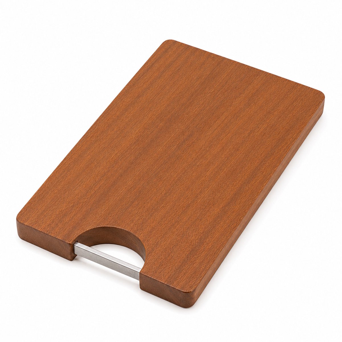 JustValue Massief Houten Snijplank - 35 x 25 x 2,5 cm - Rechthoek - Bruin