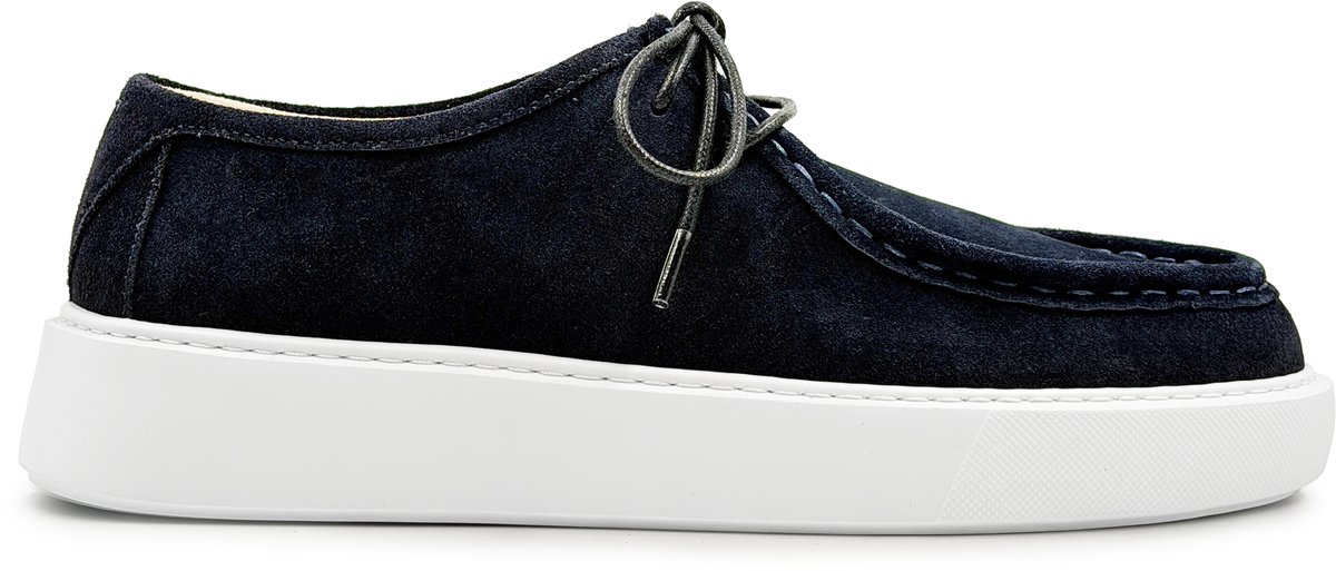 Dutch'D ® Loafers - Instapper - Navy Blauw - Luxe - Sportief - Suede leer - Atmos Aura - Maat 39