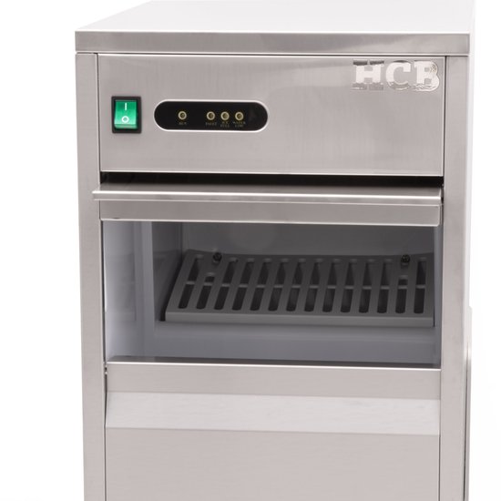 HCB® - Professionele Horeca IJsblokjesmachine - 24 kg p/d - RVS / INOX - 230V - IJsblokjes machine - 47x33x58 cm (DxBxH) - 21 kg - 2980 van Merkloos — afbeelding 2