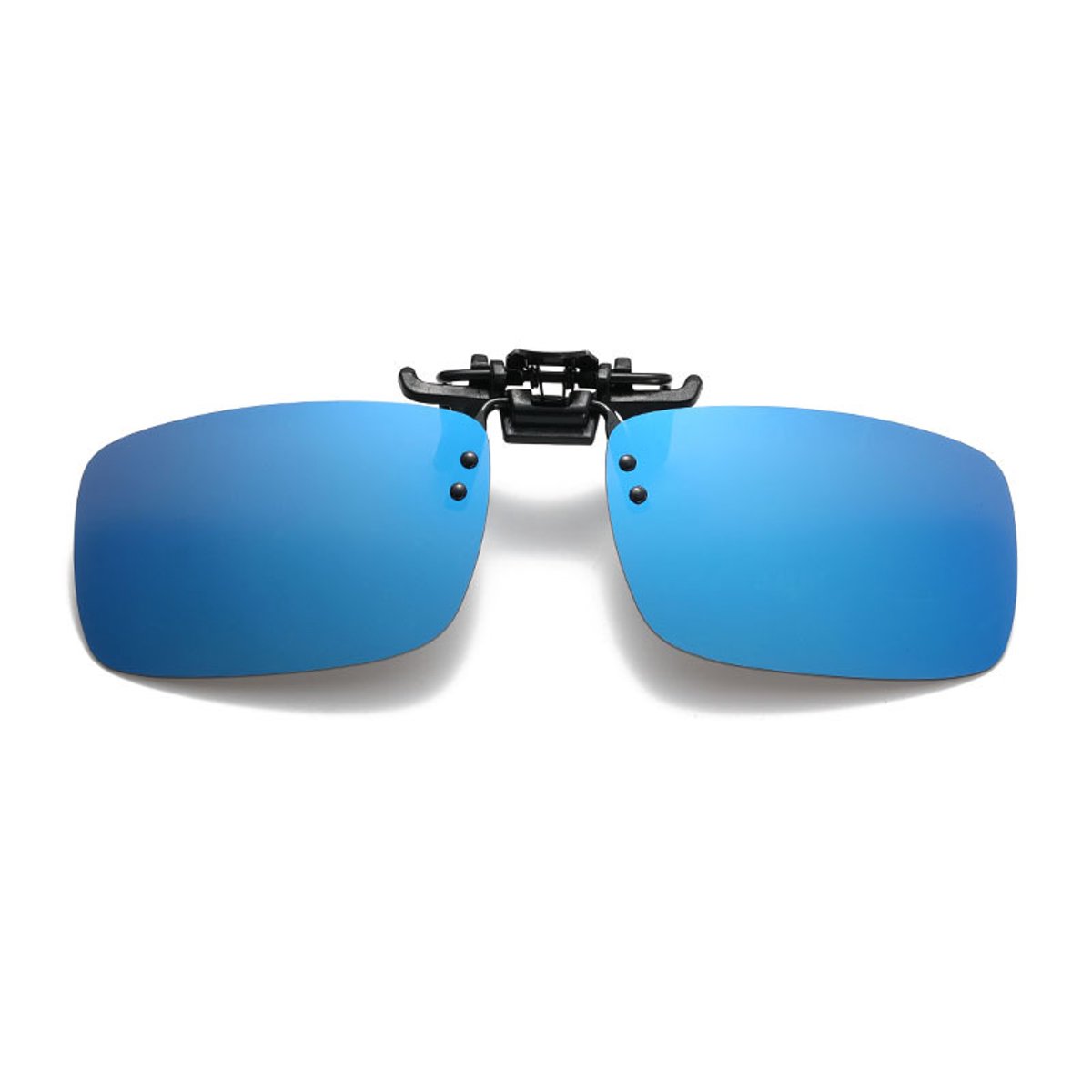 Clip-on zonnebril - Clip on zonnebril heren - Clip on zonnebril dames - Brilclip - Voorzetbril - Zonnebril - UV-bescherming - Unisex - Opklapbare zonnebril - Blauw