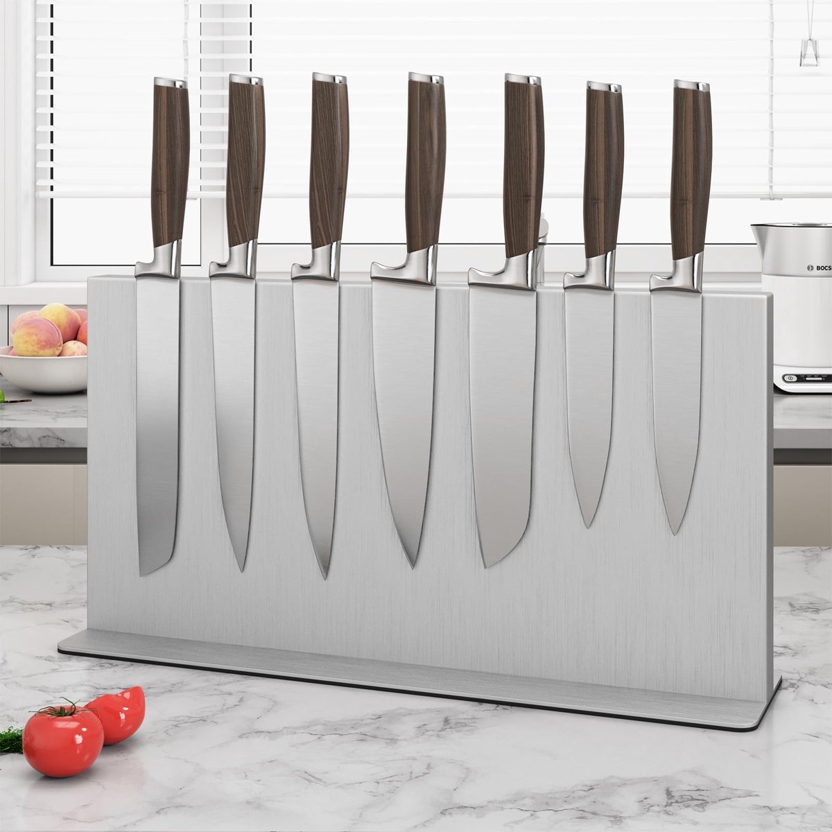 Solidchoice - Groot RVS Magnetisch Messenblok voor Keuken