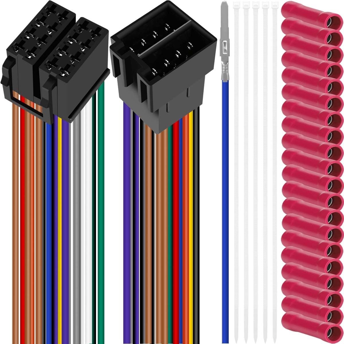 Solidchoice - 16-polige Kabelboom Adapter voor Autoradio, Set van 2