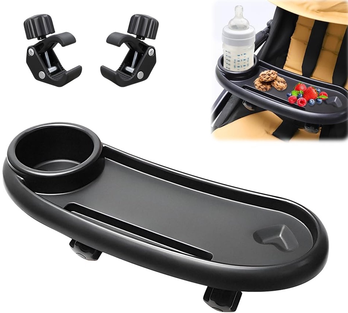 Solidchoice - 3-in-1 Snacktray voor Kinderwagens
