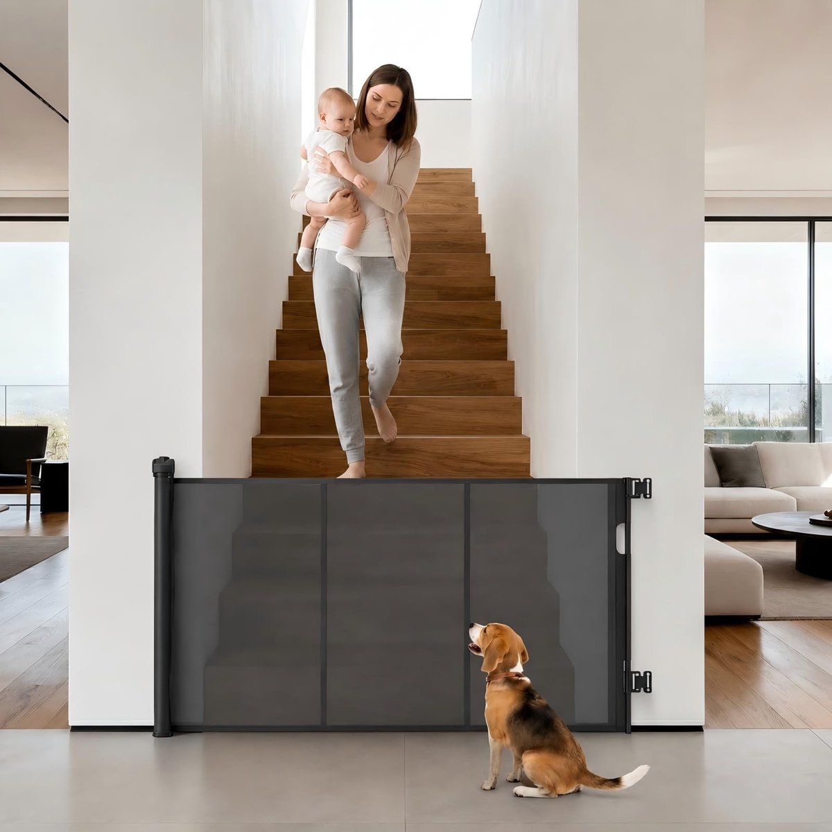 Solidchoice - Uittrekbare Babyhek, 140 cm, Met Versterkte Mesh