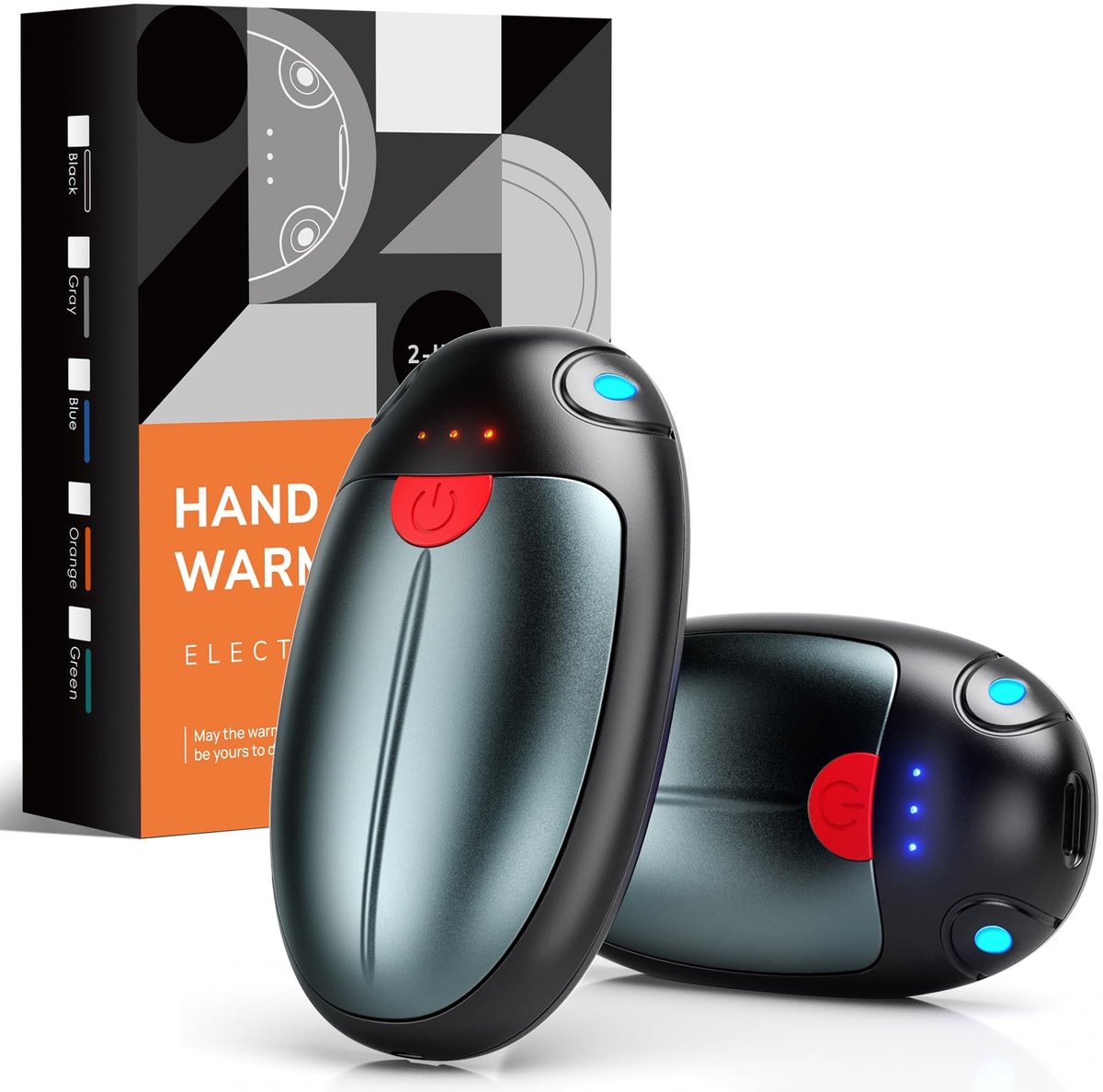 Solidchoice - Oplaadbare Handwarmers Set van 2 met 20 Uur Warmte
