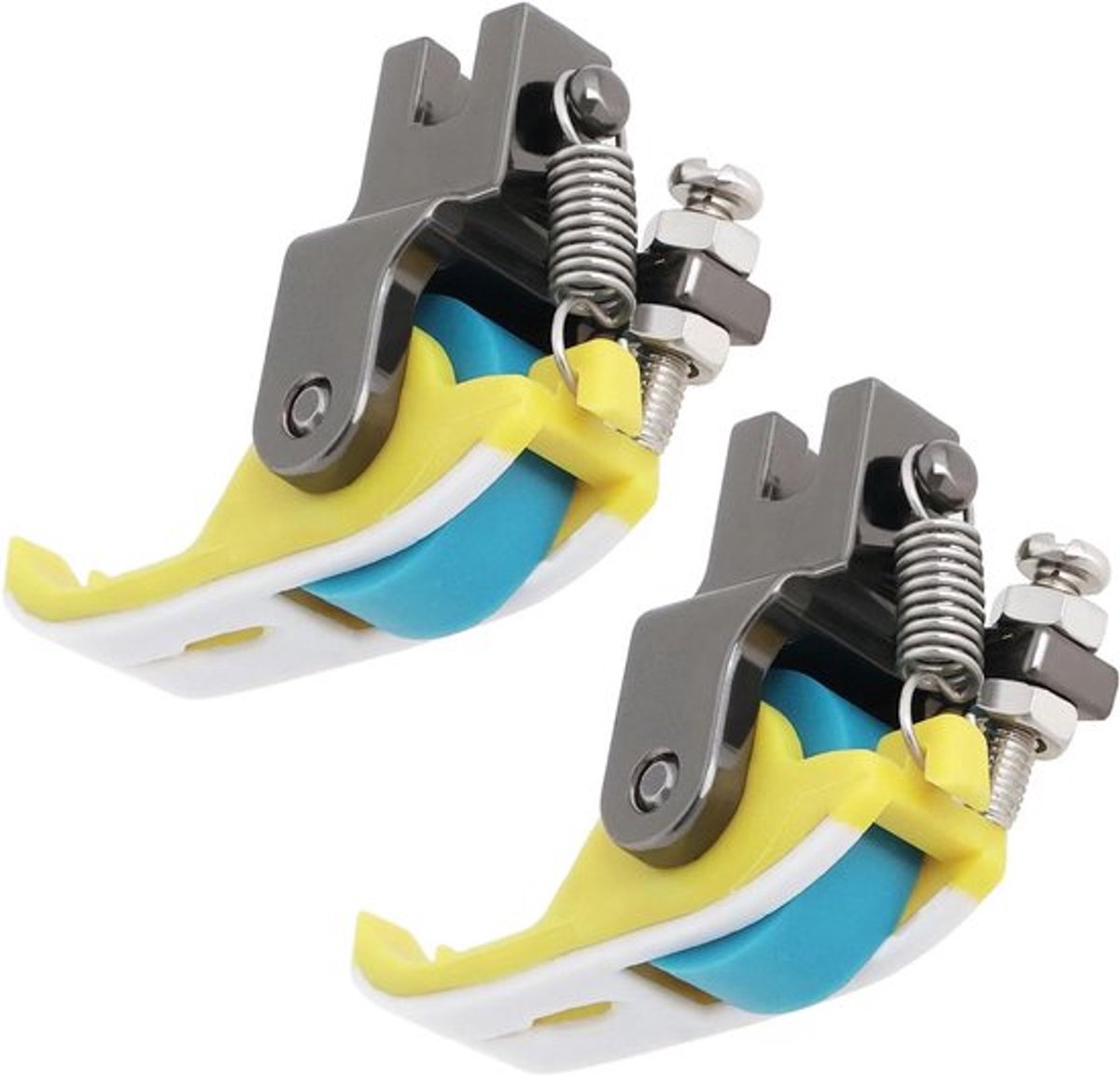 - Stevige rol Naalvoet - Naaivoet Accessoire - Geschikt voor Industriële Naaimachines - 2 Stuks - Thuis Naaiprojecten - Onderdelen (4 x 1,1 cm)