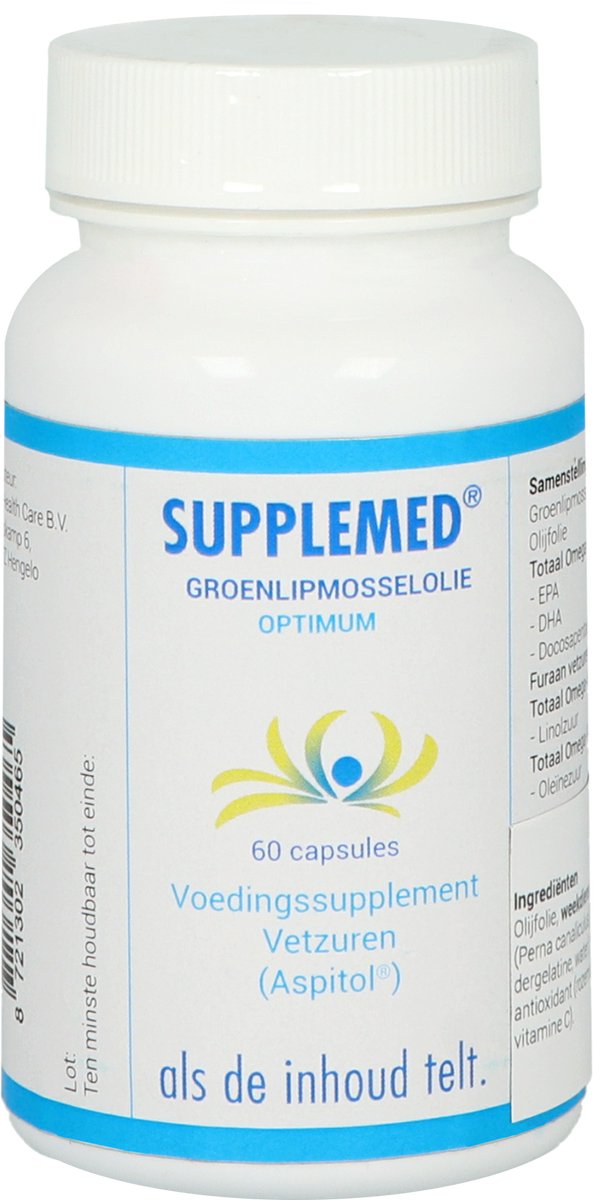 Supplemed - Groenlipmosselolie - 60 capsules