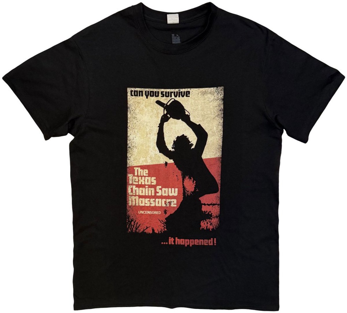 The Texas Chainsaw Massacre - Who Will Survive Heren Tshirt - S - Zwart