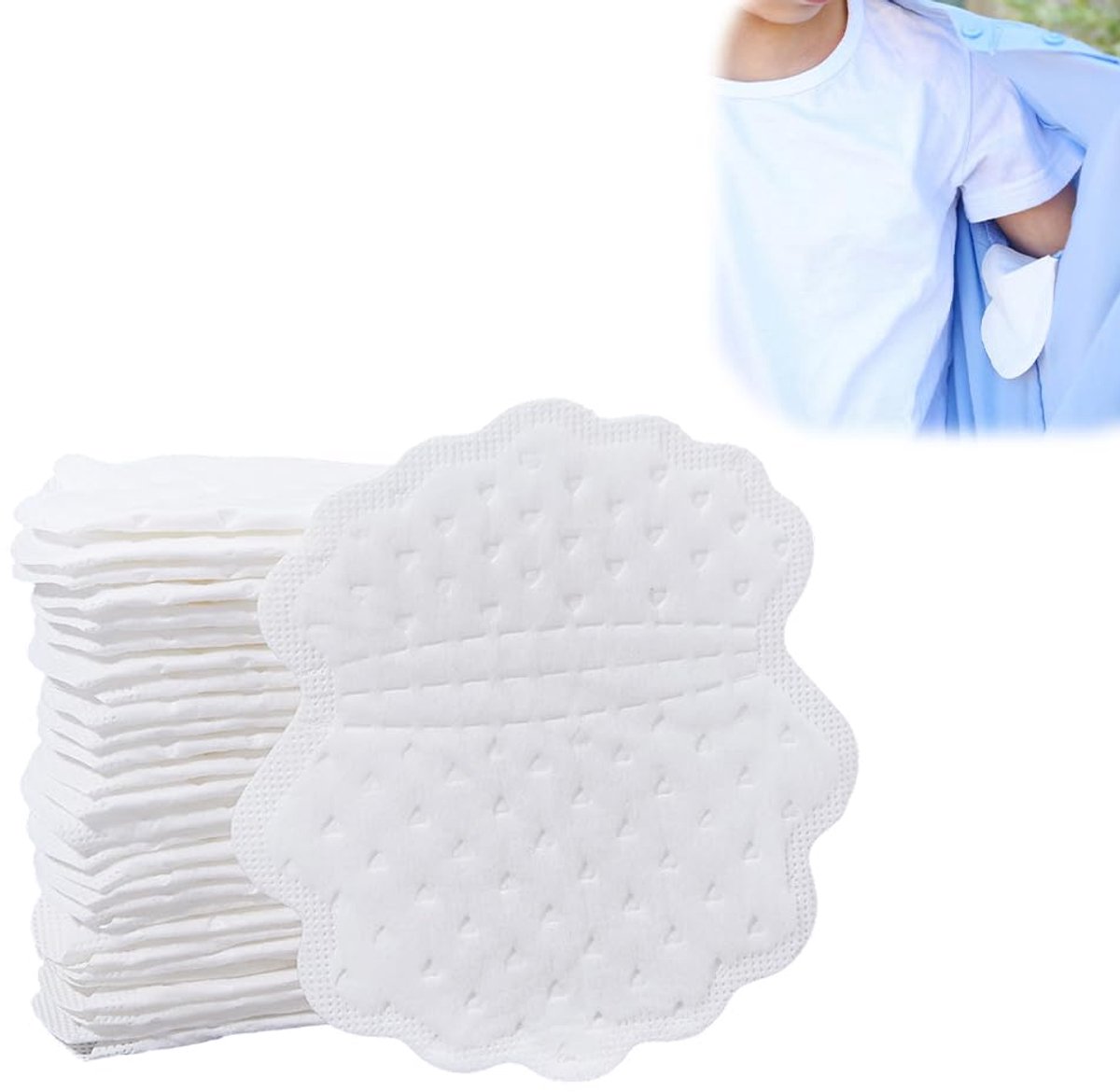 Okselpads - 100 Stuks - Pads - Zweet pads - Anti zweet plekken - Okselpads Unisex - Anti Transpirant - Oksel Bescherming - Zakformaat - 12.5x11.5cm - Wit