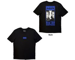 Oasis - Santiago Half Faces Fan Store Heren Tshirt - M - Zwart