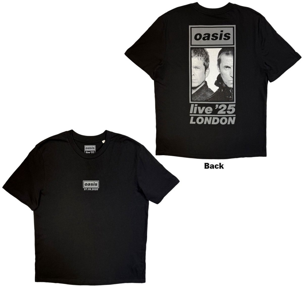 Oasis - London 27 Sept Event Heren Tshirt - XS - Zwart