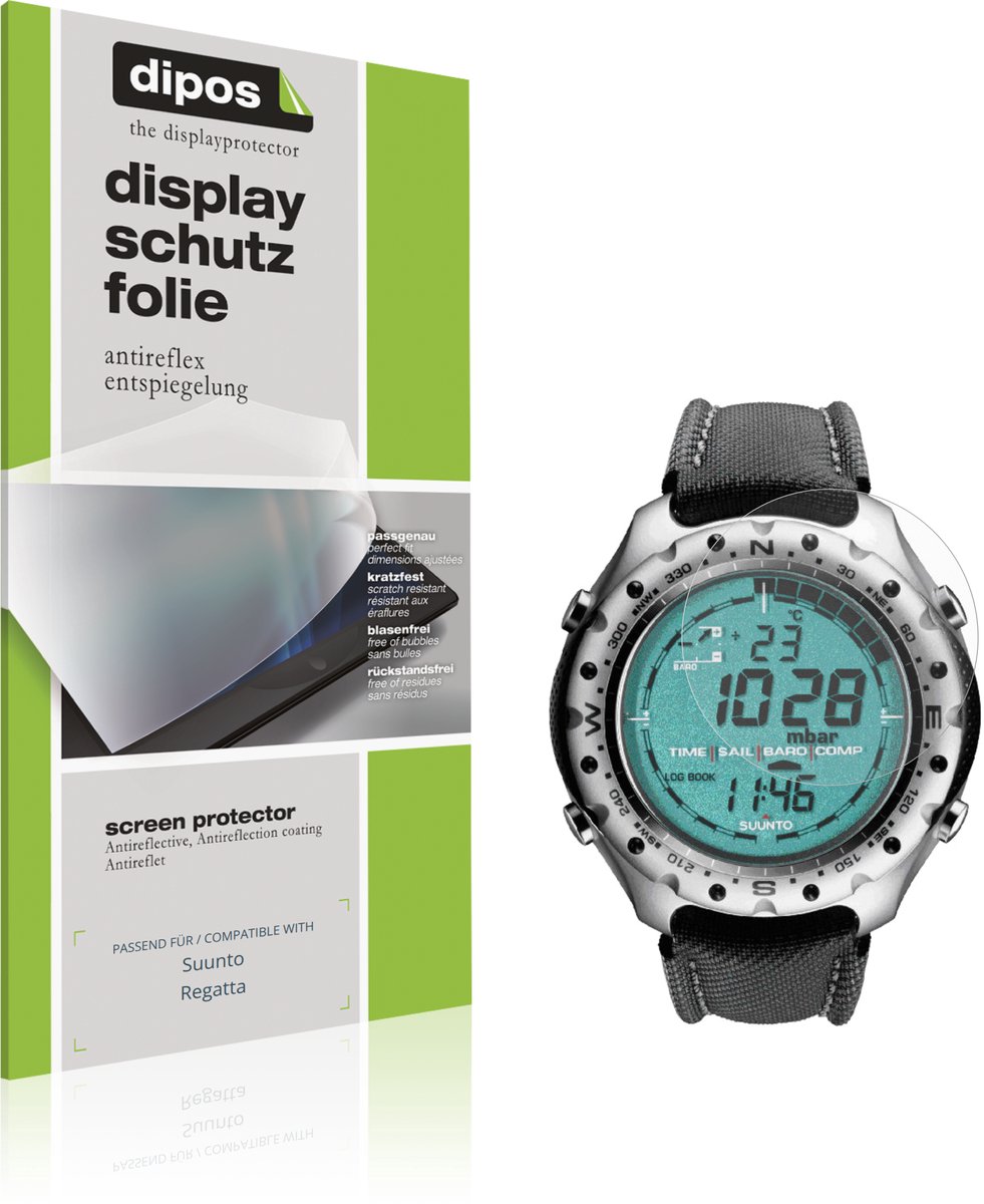 dipos – 6x Matte Beschermfolie geschikt voor Suunto Regatta | Krasbestendige & antireflecterende Screenprotector Ultra-Thin