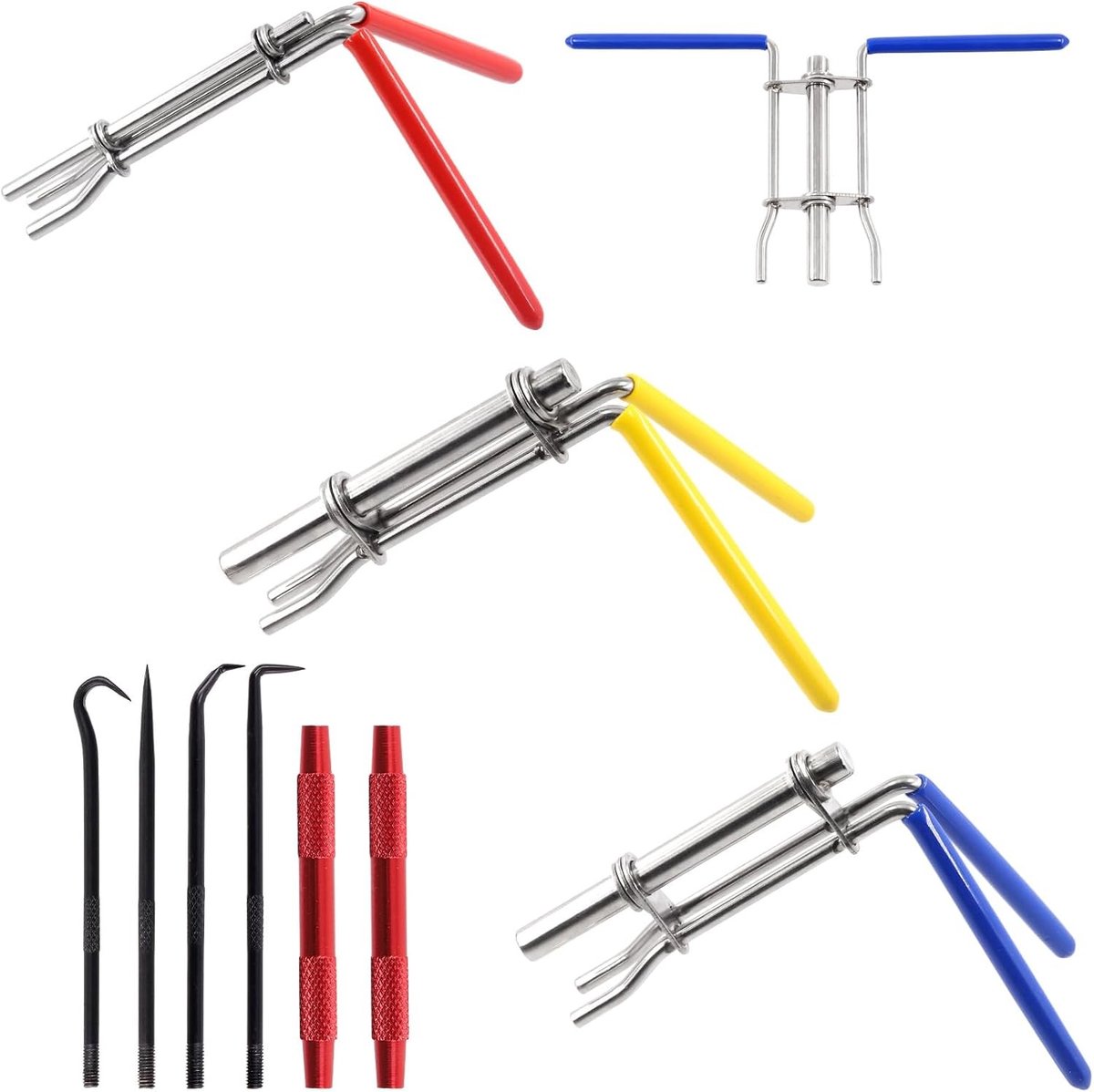 5-delige Hydraulische Seal Installatie Toolset voor Cilinder en Piston Reparatie met O-Ringen en Haakset