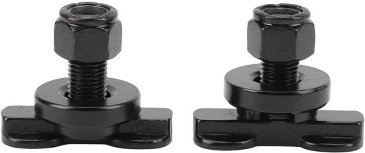 Schroefdraadbouten 2 Stuks - L-rail Boutbevestiging - Robuuste Accessoires - Koolstofstaal - Verzinkt - Perfecte Pasvorm - Bevestigingsbouten