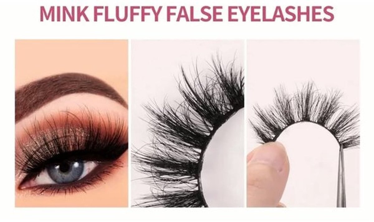Valse Wimpers 8 Paar - Natuurlijke Lange Dichte 3D - Krullende Wimpers - Wimperlijm - Wimperoplosser - Geschikt voor dagelijks gebruik