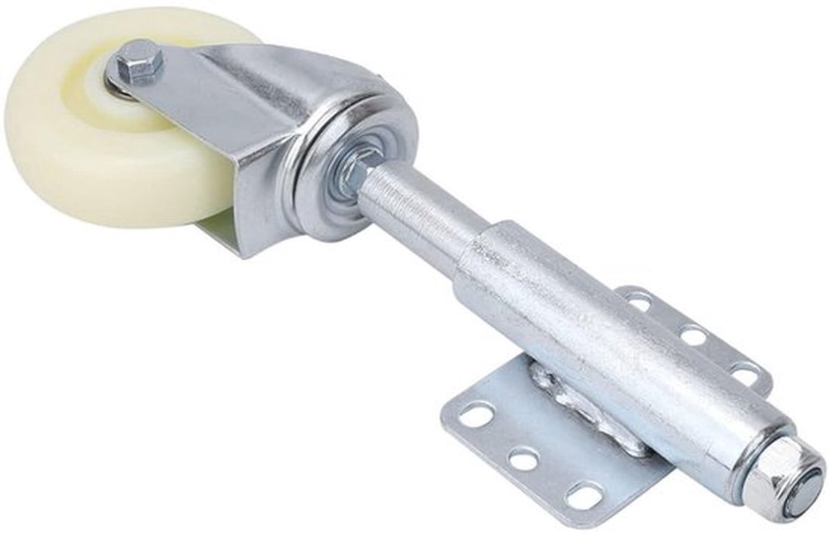 Poortwiel - Nylon - Veerbelast - 100 mm - Draagvermogen 200 kg - Tuinpoort Wiel
