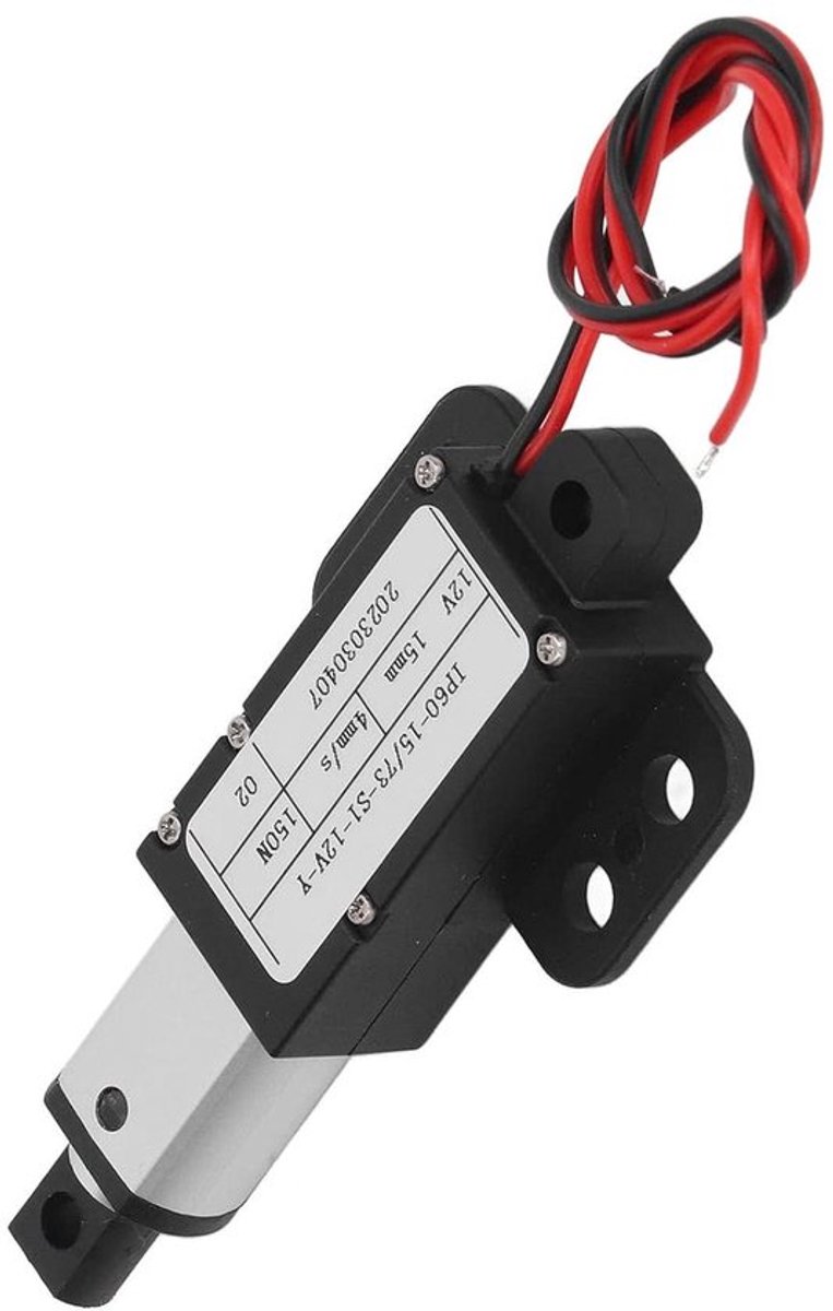 Elektrische Mini-Lineaire Aandrijving 15mm Aluminium 12V Overbelastingsbeveiliging Keukenventilatie Houdernische