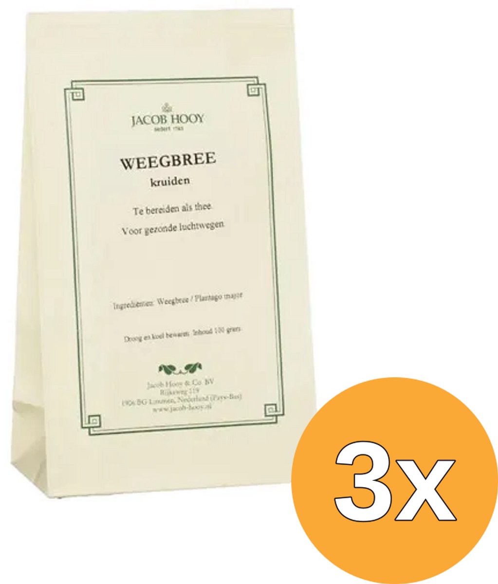 3x Jacob Hooy Weegbree (100 gr)