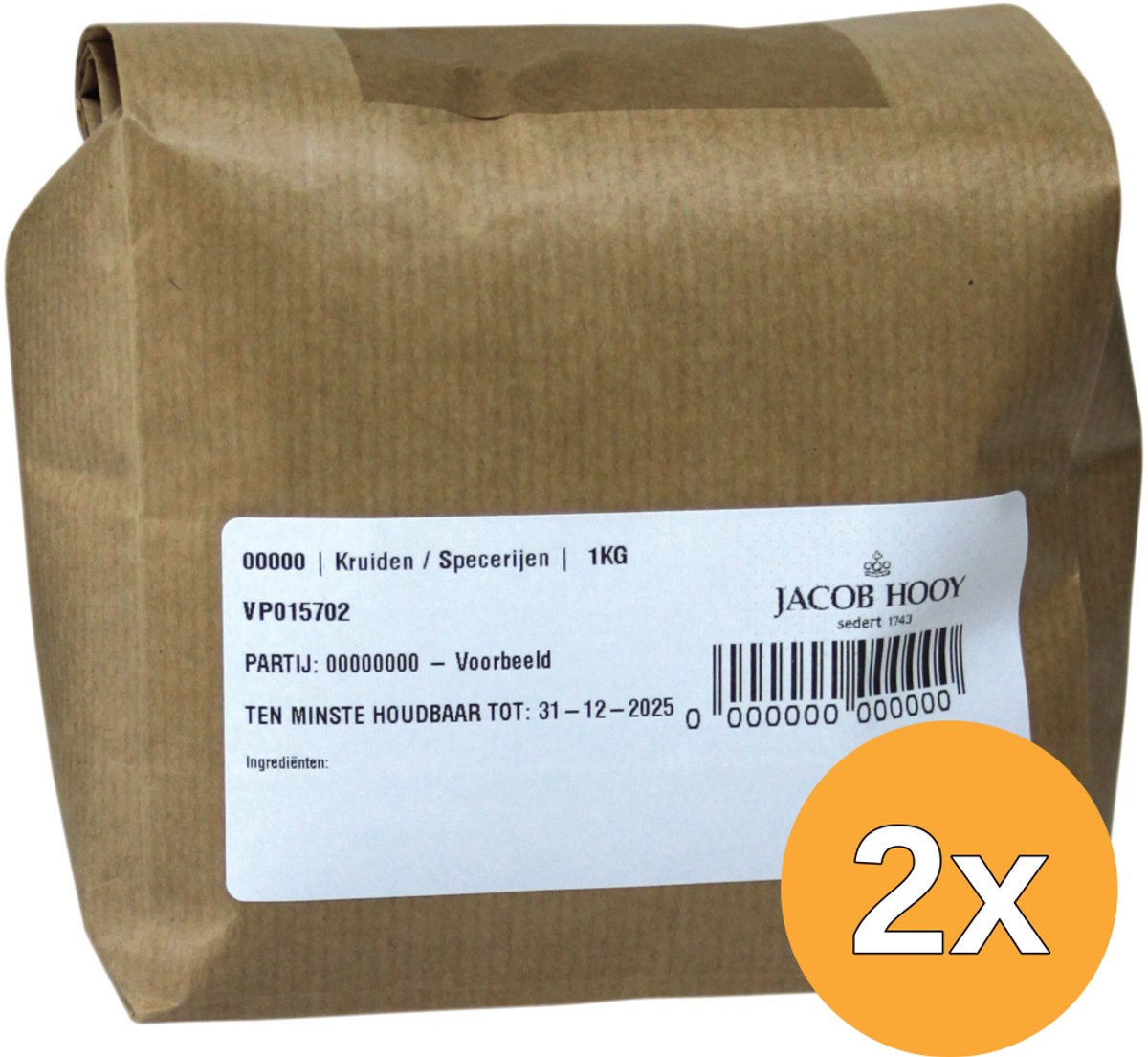 2x Jacob Hooy Mariadistelkruid Gemalen (1000 gr)