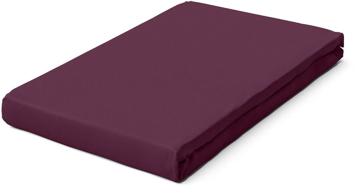 schlafgut Jersey Pure topper hoeslaken - M - 120x200 - 130x220 542 Purple Mid Purple Deep