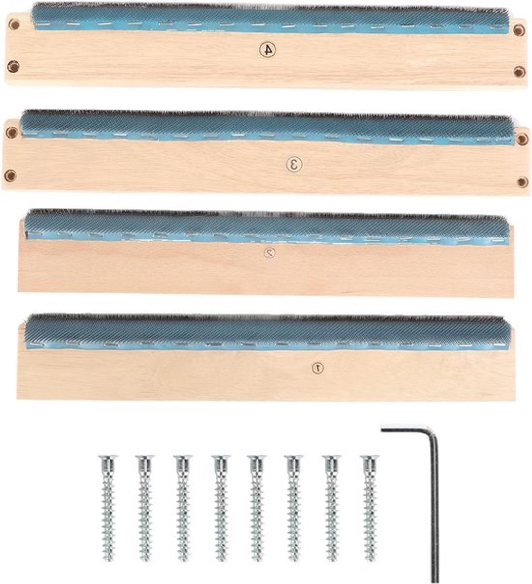 Handgemaakt punchnaald-frame voor rughaken, 15,7 x 15,7 inch, ideaal voor borduren en creatieve handwerken met naaigerei
