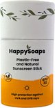 HappySoaps plasticvrije zonnebrandstick met SPF 30. Beschermt tegen UVA en UVB.