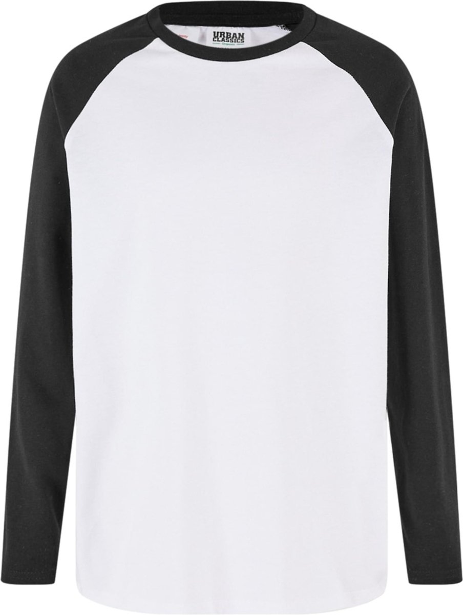 Urban Classics Organic Oversized Raglan Kinder Longsleeve shirt Kids 134/140 Wit