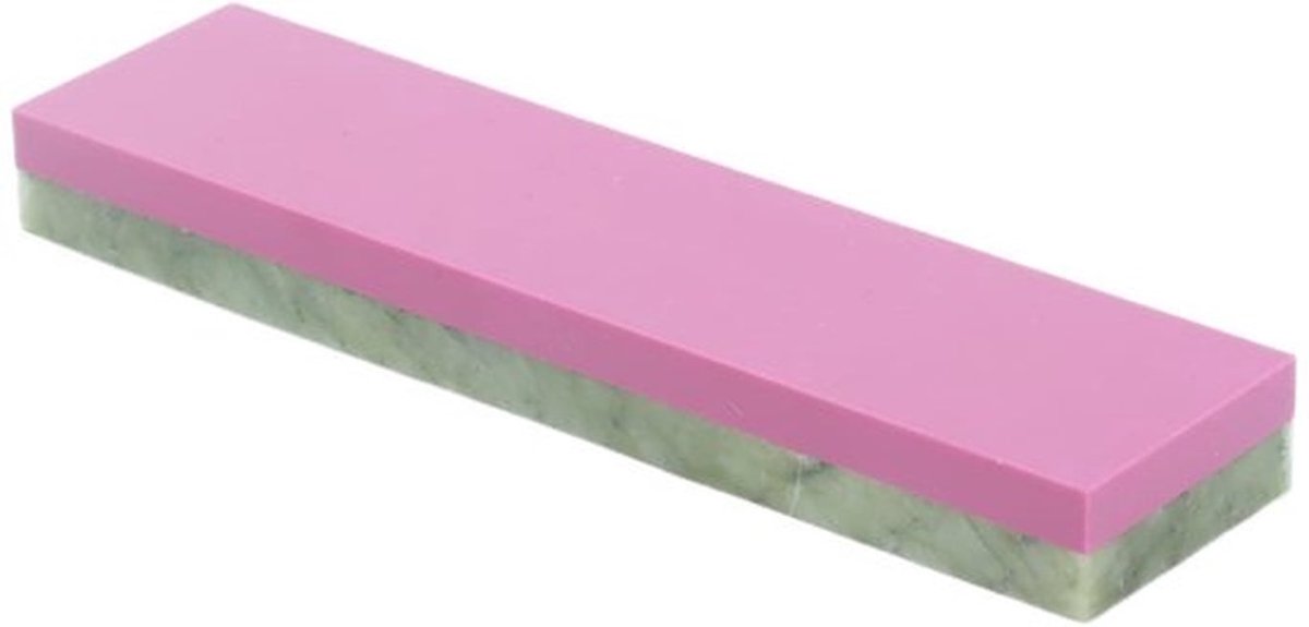 Slijpsteen Dubbelzijdig 3000/10000 Mesh - Natuurlijke Groene Jade - Hoge Hardheid - Fijn Slijpen/Polijsten - Compact en Draagbaar - Wetsteen