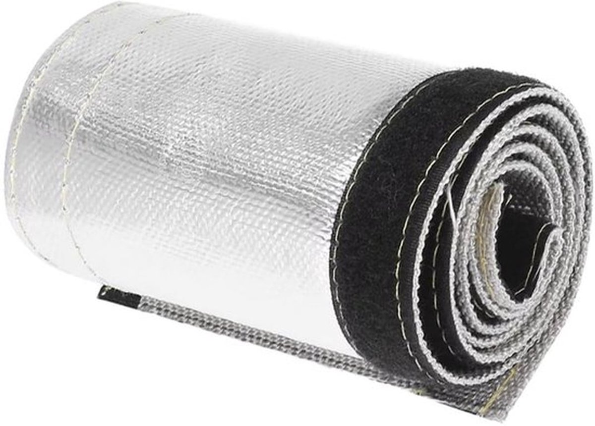 Aluminized Heat Shield Tube - Hittebescherming - 35 mm - Isolatiehuls - Warmtebescherming - Geschikt voor brandstofleidingen - 1 meter
