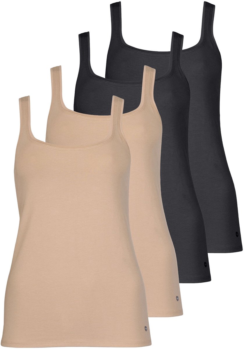 4-pack Dames Tanktop Happyday