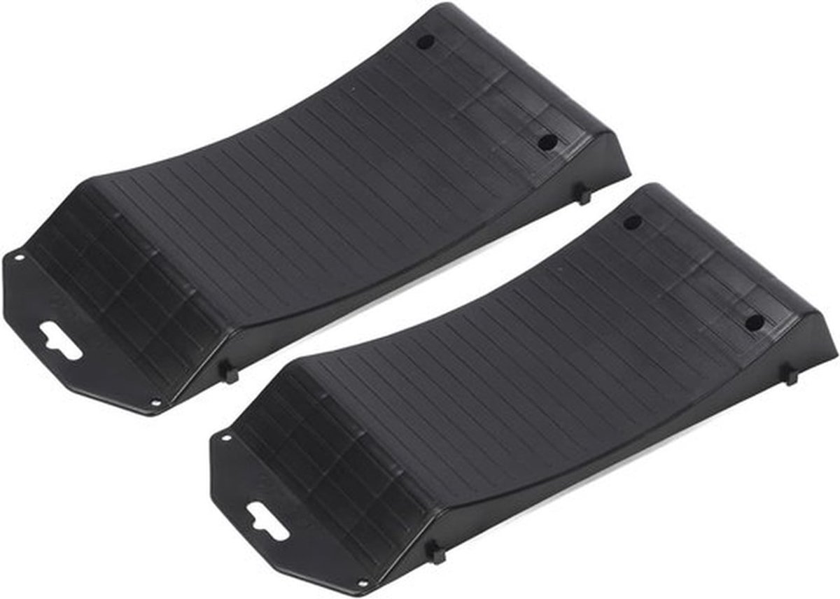 Robuuste Opritten voor Auto Banden, Antislip Opritten met Hoge Draagcapaciteit voor Motorhomes en Campers - Set van 2 Stuks (50x21.5x5.8cm)