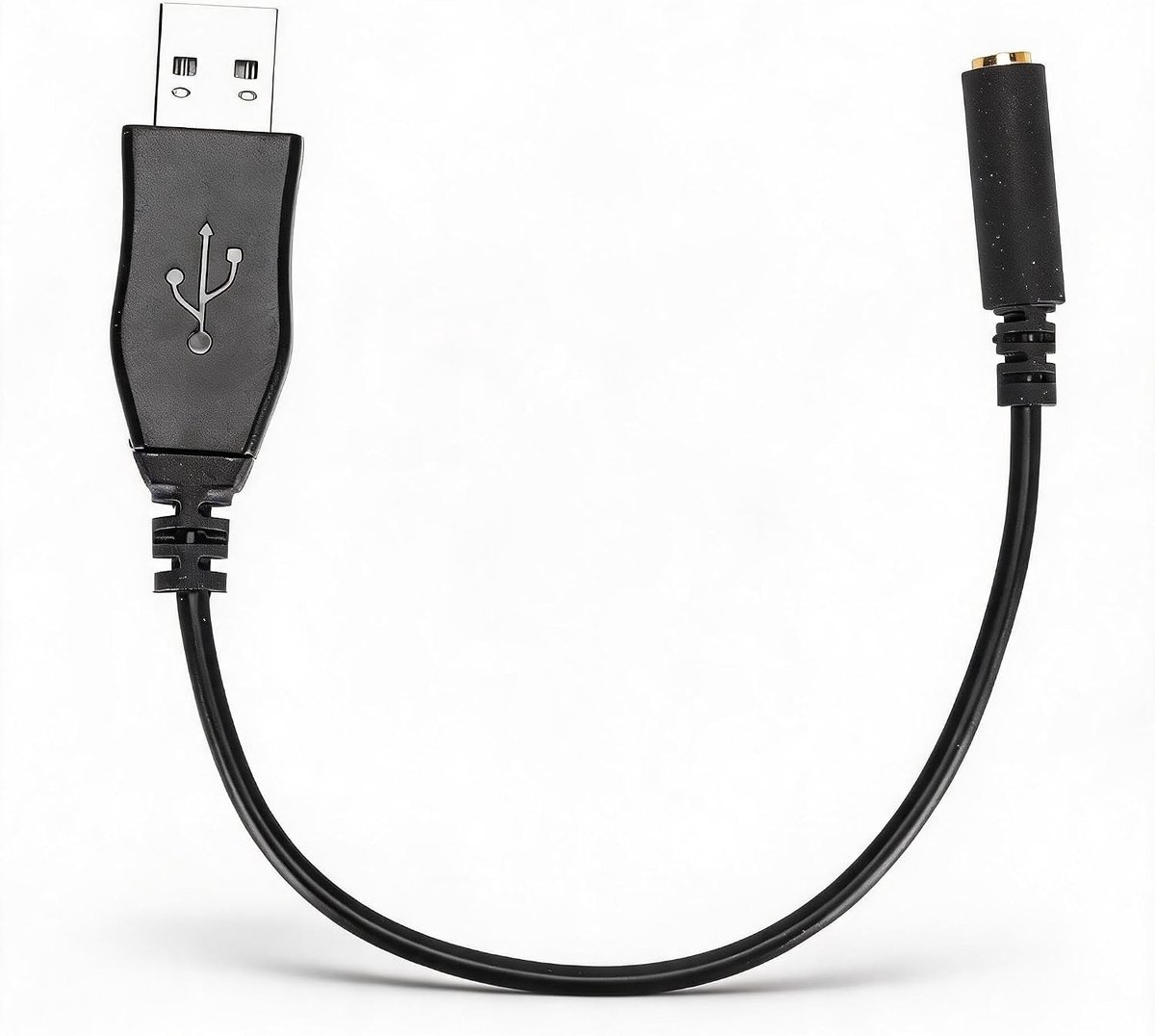 USB A naar 3.5mm vrouwelijke hoofdtelefoonadapter voor headset, microfoon en gaming op PC, PS4, PS5 en laptop