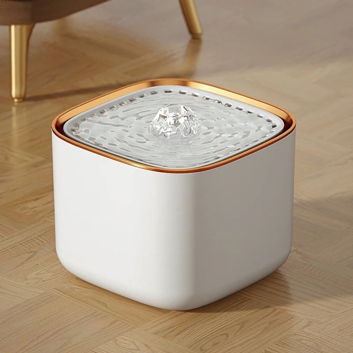 Geargalaxy Drinkfontein - Kattenfontein - Hondenfontein - Waterfontein - Drinkbak - Waterdispenser - Huisdierfontein - Stil - Wit