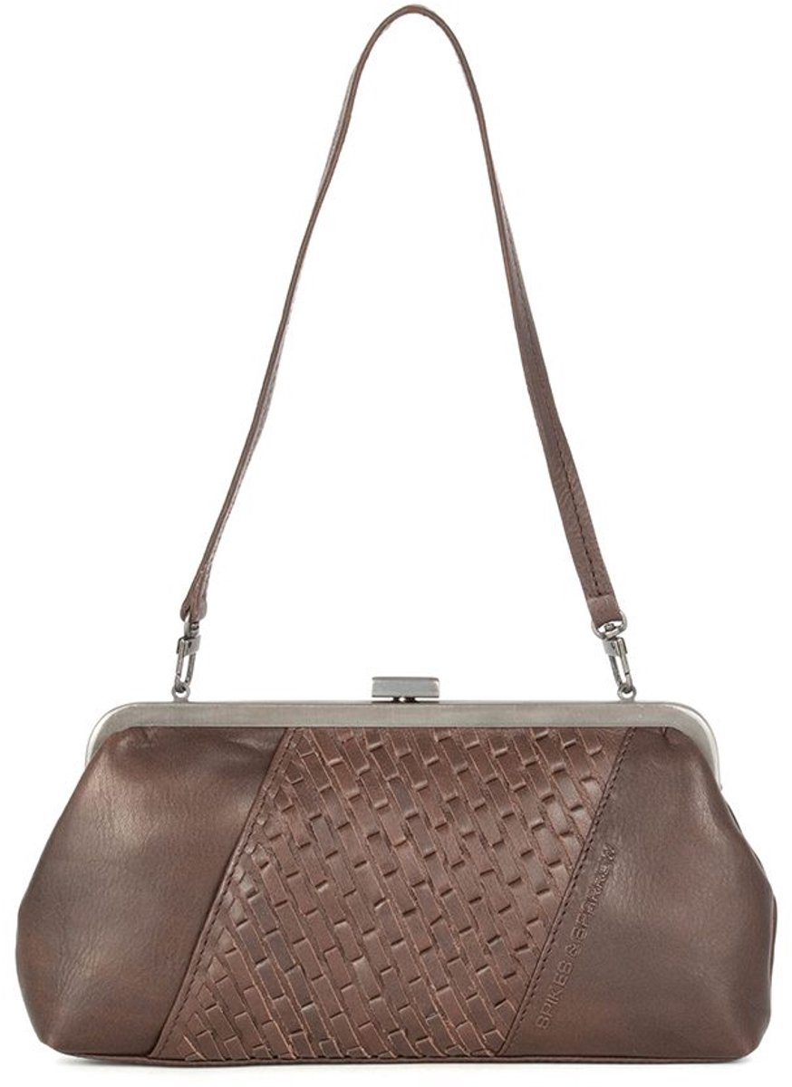 Leren Clutch - Susy - Donkerbruin