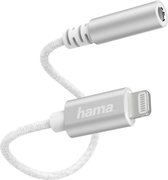 Adaptateur Hama Lightning vers prise audio 3,5 mm, blanc