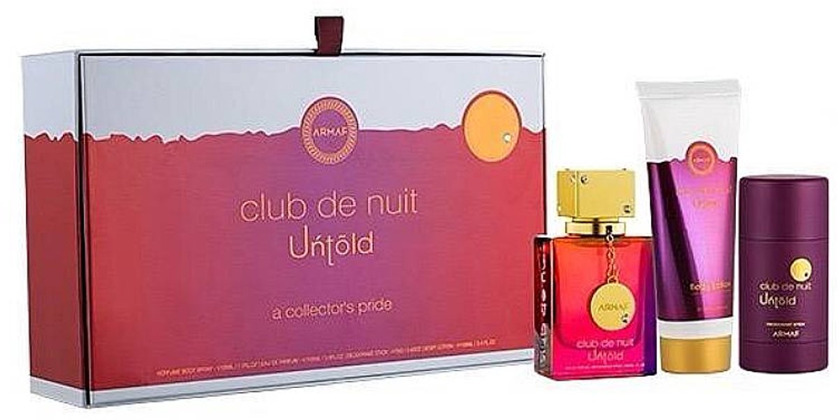 Club De Nuit Untold Gift Set Edp 105 Ml, Body Lotion 100 Ml And Deodorant 75 G