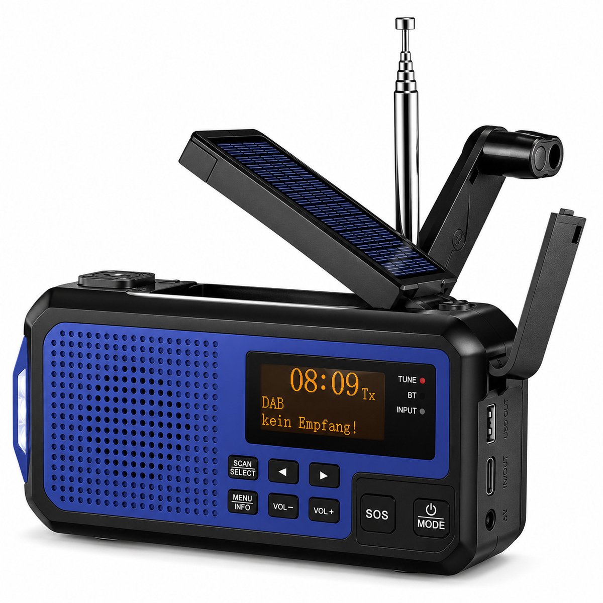 NovaWare DAB+ Noodradio Solar Opwindbaar