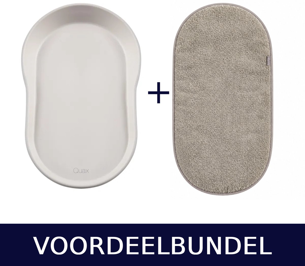 Quax Mamee Aankleedkussen Clay + Badstof Inlegkussen Tijm – 2-delige Set