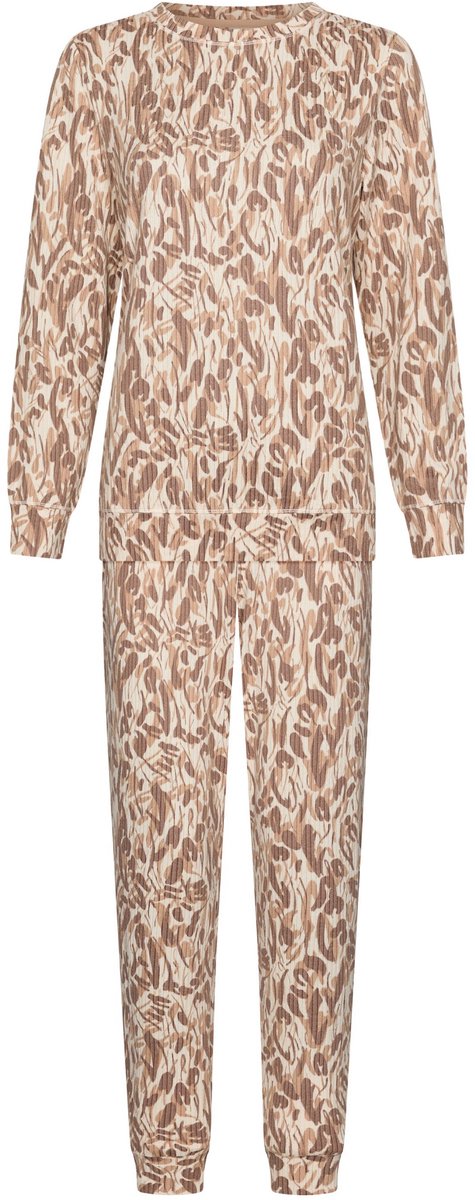 Pastunette - Mirage - Pyjama - Fleece - Bruin/Beige - Maat 42