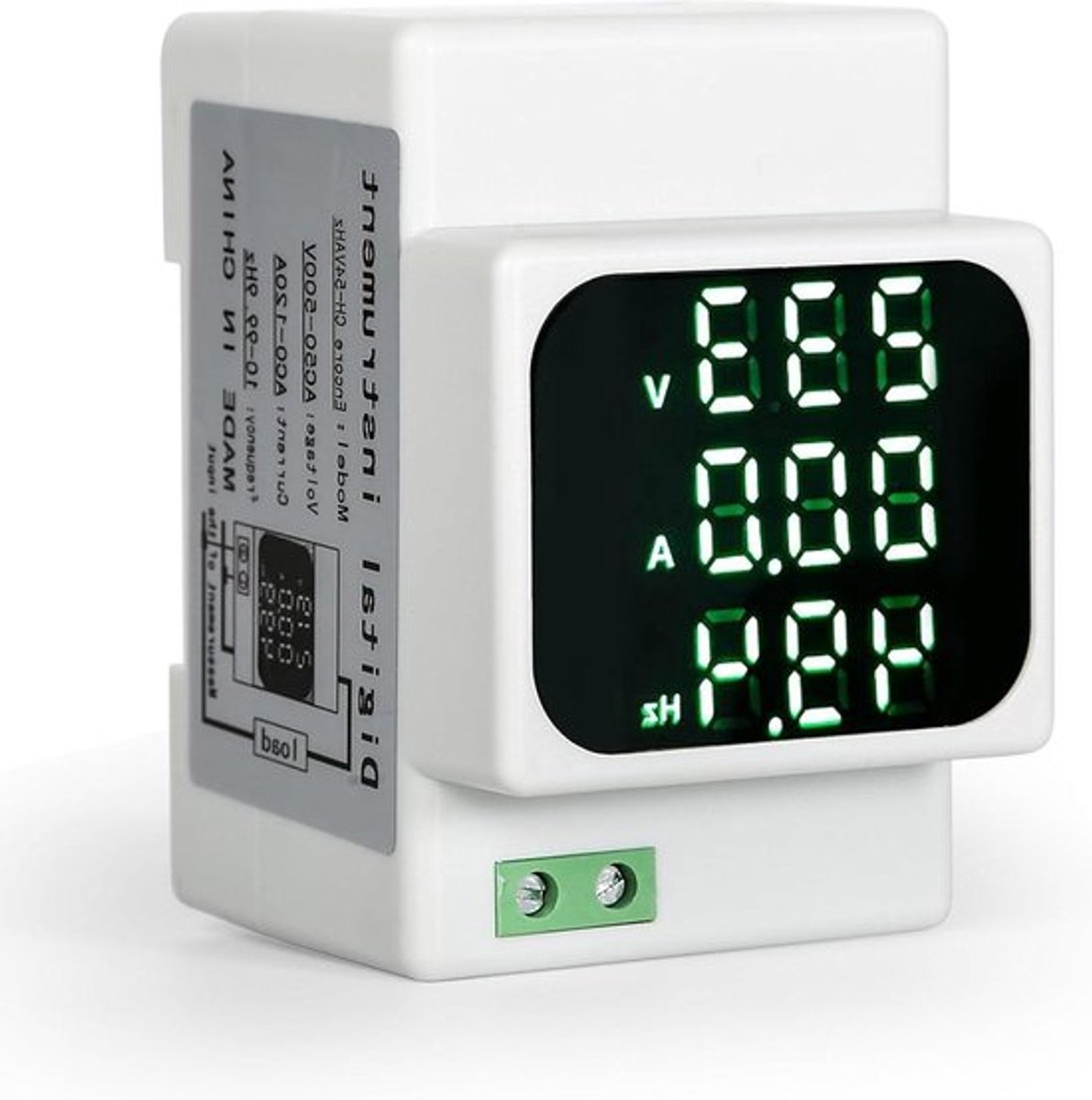 Digitale AC Voltmeter-Ampèremeter-Frequentiemeter AC50-500 V DIN-rail Thuis Multifunctionele Meter .