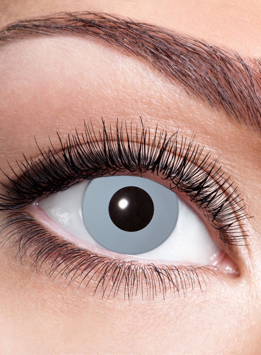Hekser grijs contactlens met dioptrie